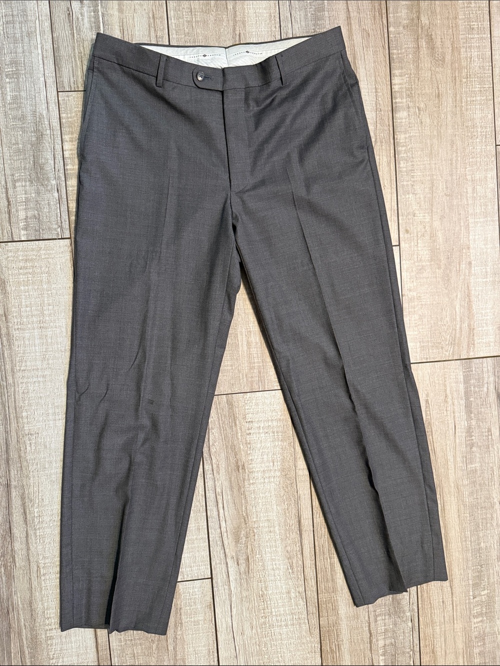 Joseph Abboud Reda Super 110s Wool Gray Dress Pants 36x30